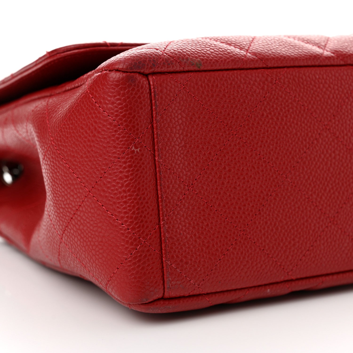 Chanel Caviar Quilted Maxi Single Flap Red 9 of 24