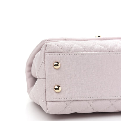 Chanel Caviar Quilted Mini Coco Handle Flap Lilas Lilac 8 of 9