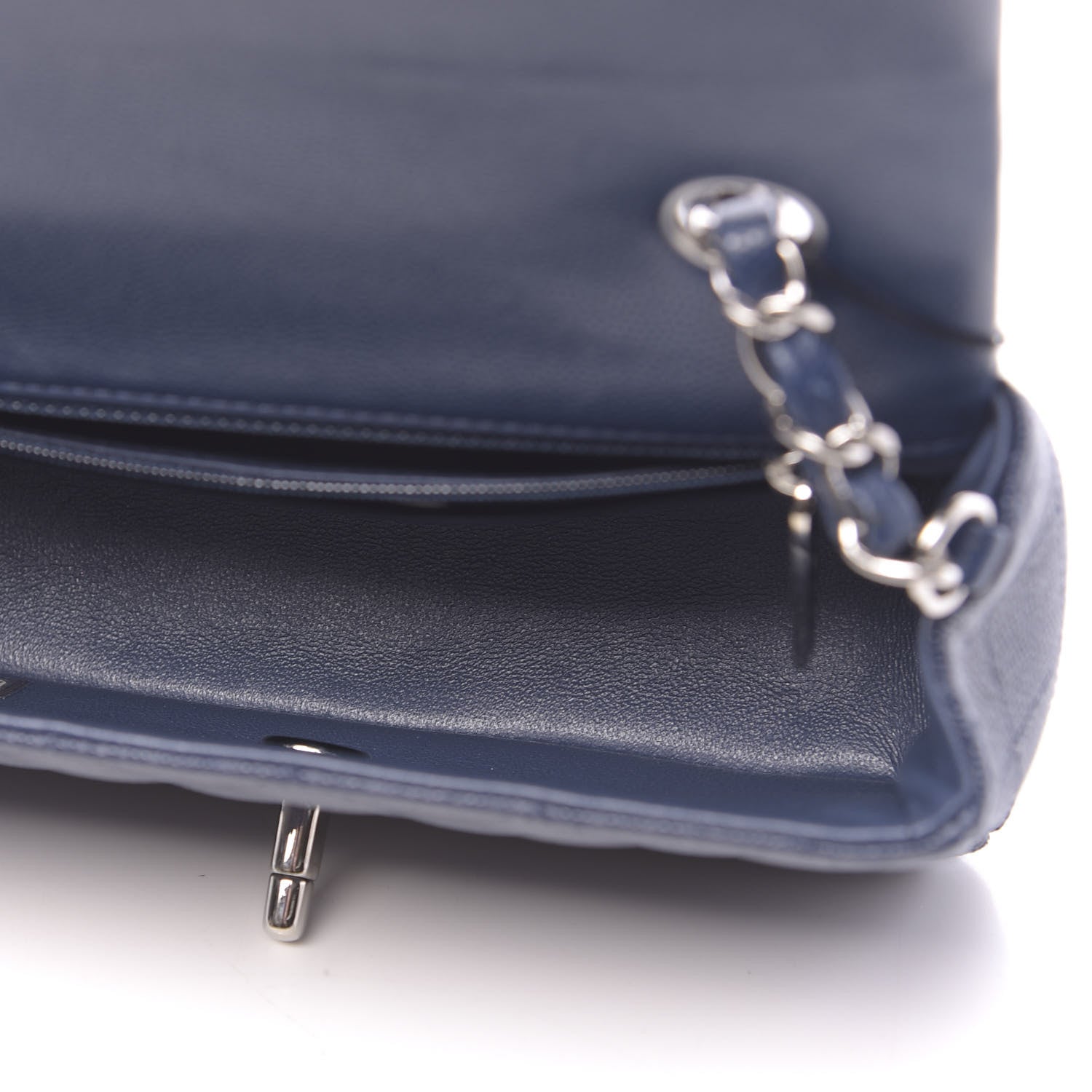 Chanel Caviar Quilted Mini Rectangular Flap Navy 5 of 11