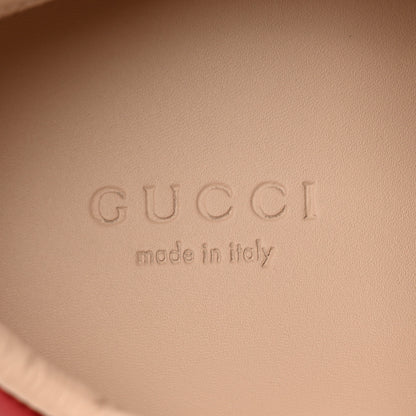 Gucci Calfskin Stripe Womens New Ace Sneakers 36 New Mystic White Ecru Red Flame 8 of 11