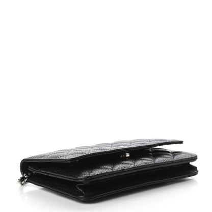Chanel Caviar Quilted Wallet On Chain WOC Black 4 of 11
