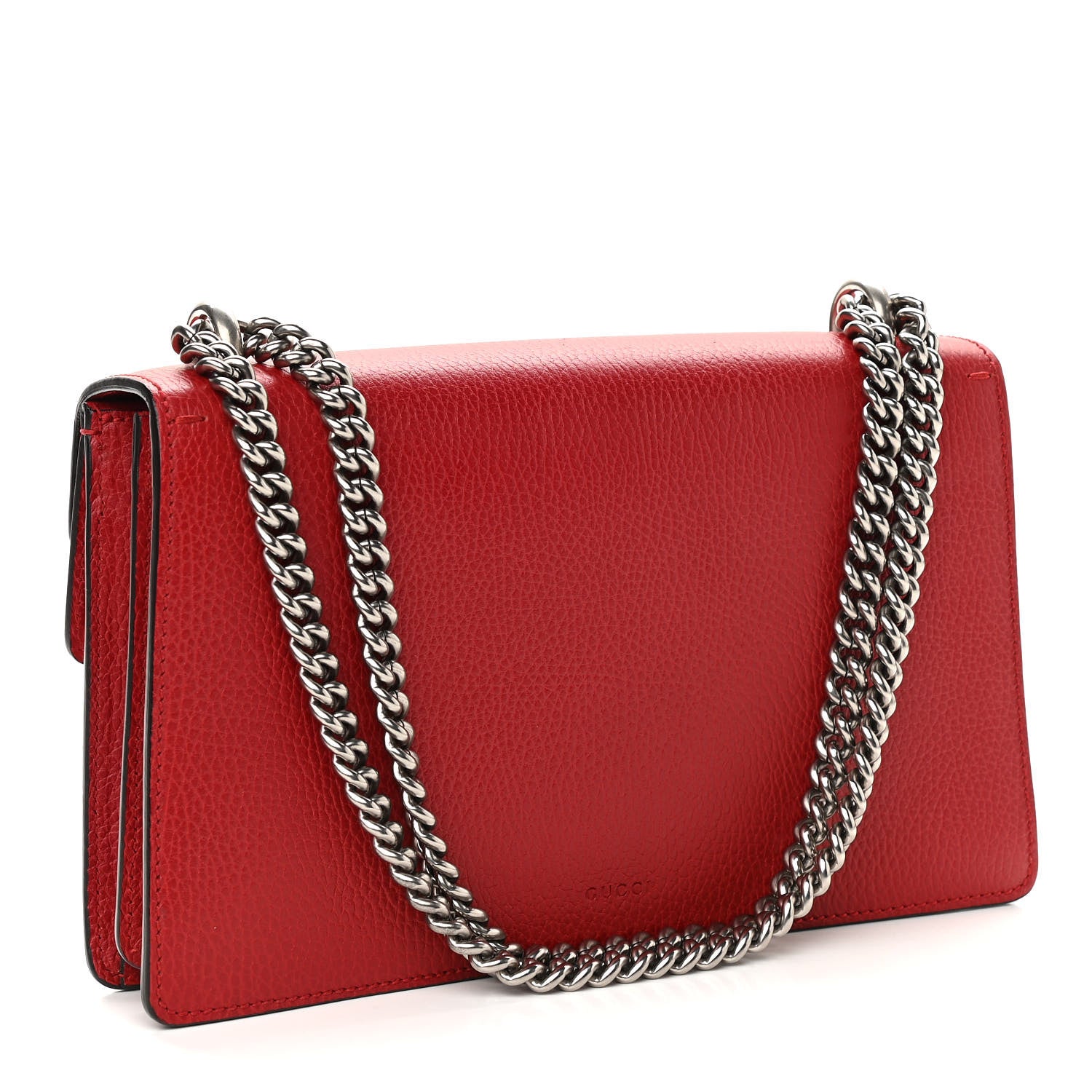 Gucci Dollar Calfskin Swarovski Crystal Small Dionysus Shoulder Bag Hibiscus Red 3 of 15