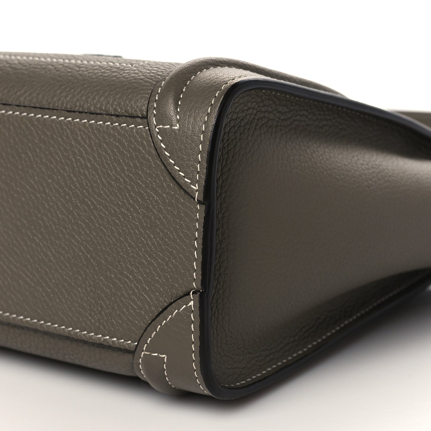 Drummed Calfskin Nano Luggage Souris