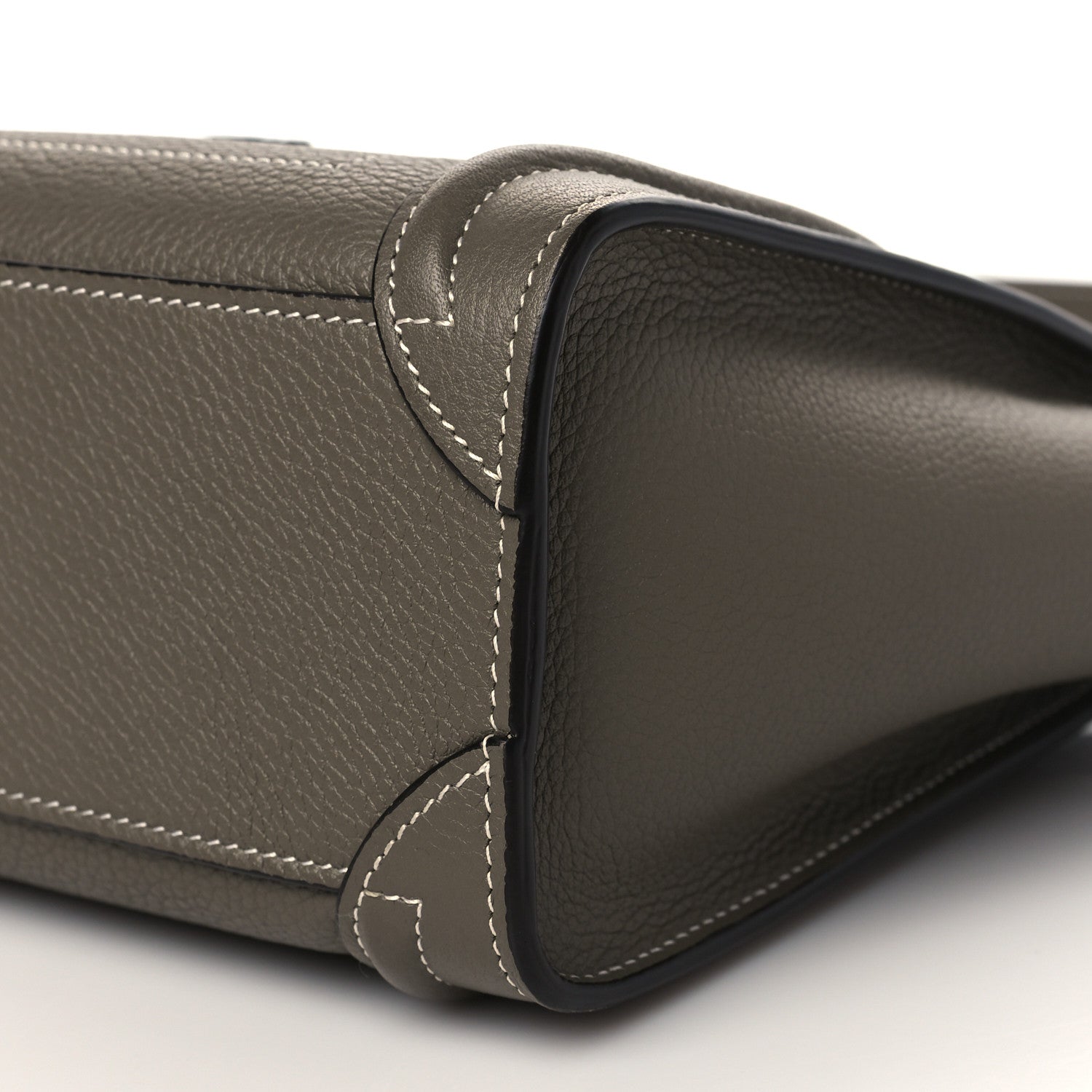 Celine Drummed Calfskin Nano Luggage Souris 11 of 11