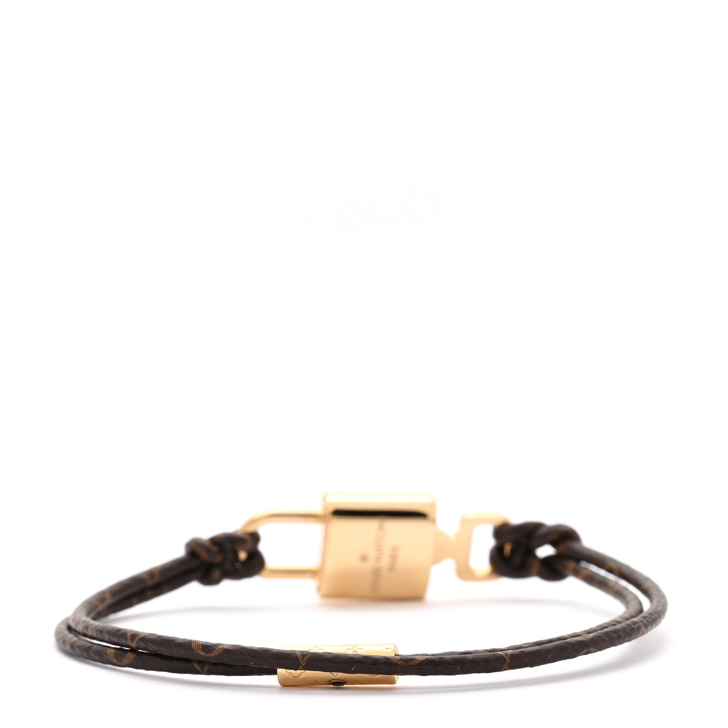 Louis Vuitton Monogram LV Padlock Bracelet 19 3 of 5