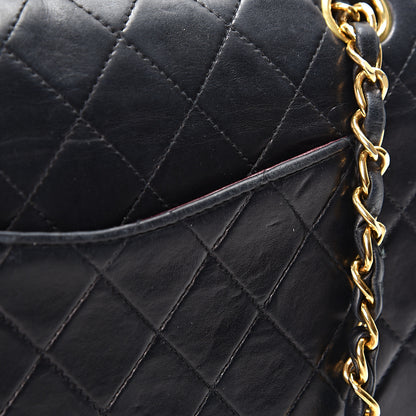 Chanel Lambskin Quilted Medium Double Flap Black 8 of 13