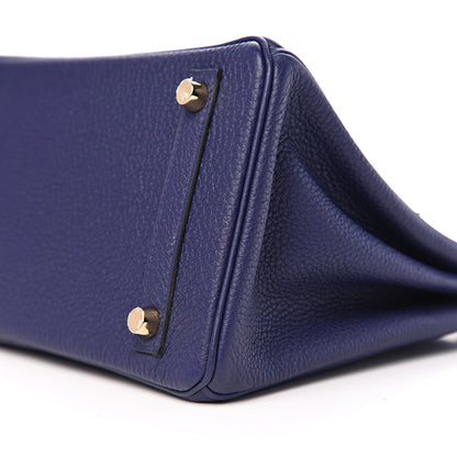 Hermes Togo Birkin 25 Bleu Encre 6 of 10