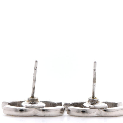 Chanel Crystal CC Earrings Silver 5 of 8