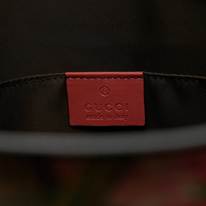 Gucci GG Supreme Monogram Blooms Large Cosmetic Case Beige Multicolor Dry Rose 6 of 9