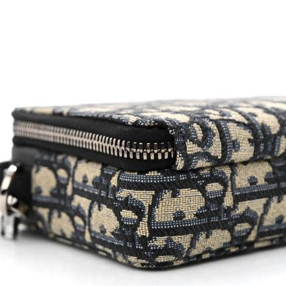Christian Dior Oblique Pouch Navy Blue 11 of 13