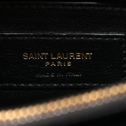 Saint Laurent Calfskin Y Quilted Monogram Small Loulou Chain Satchel Black 6 of 14