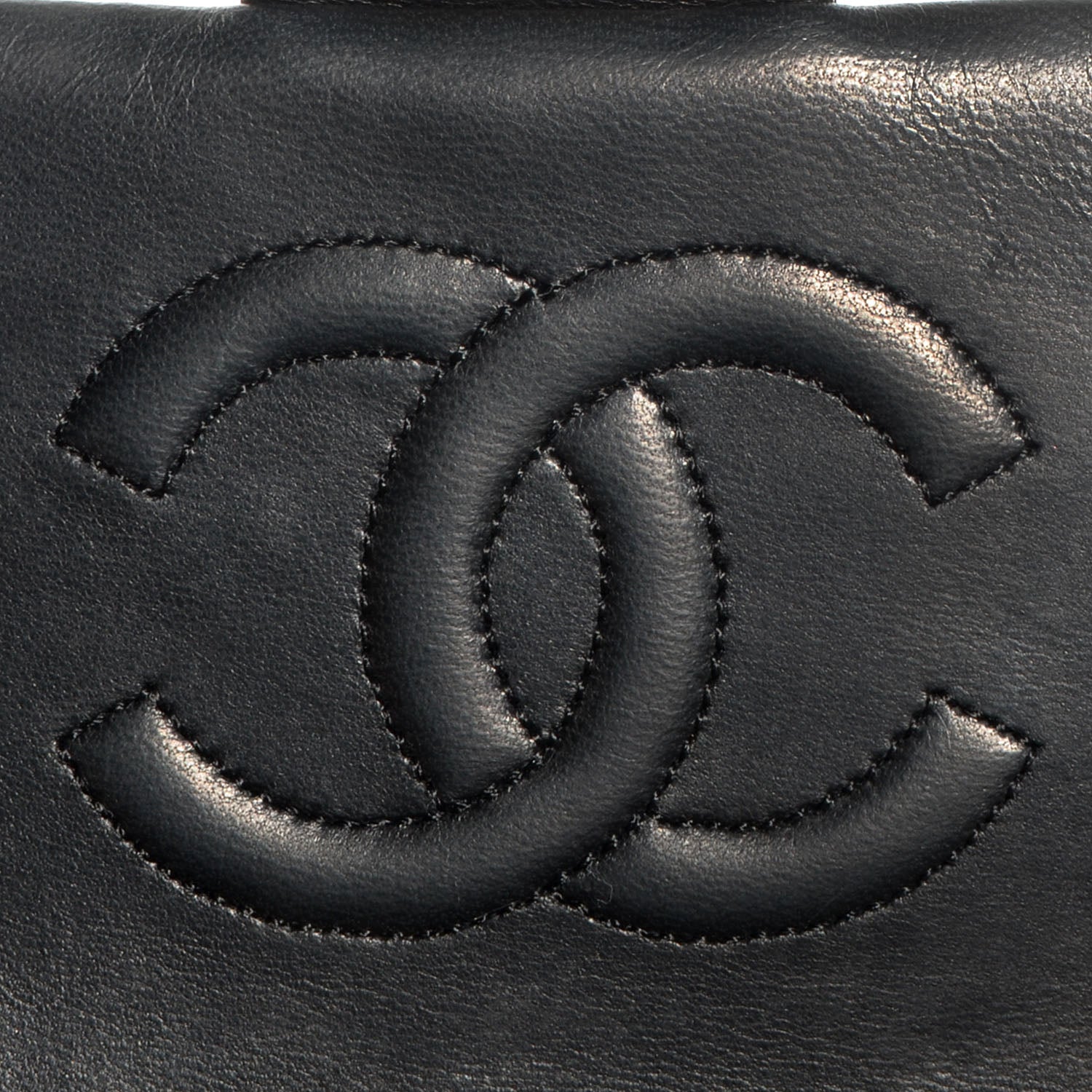 Chanel Lambskin Quilted Mini Square Flap Black 7 of 9