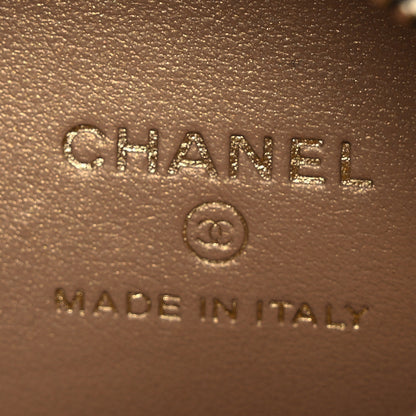 Chanel Lambskin Quilted Golden Plate Round Clutch With Chain Black 6 of 11