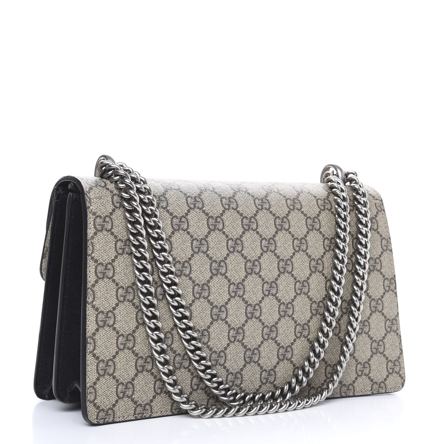 Gucci GG Supreme Monogram Small Dionysus Shoulder Bag Black 3 of 12