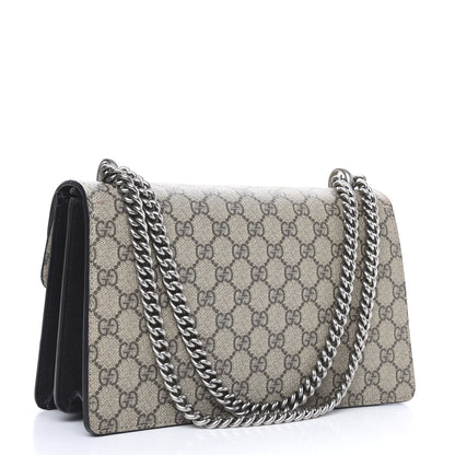 Gucci GG Supreme Monogram Small Dionysus Shoulder Bag Black 3 of 12