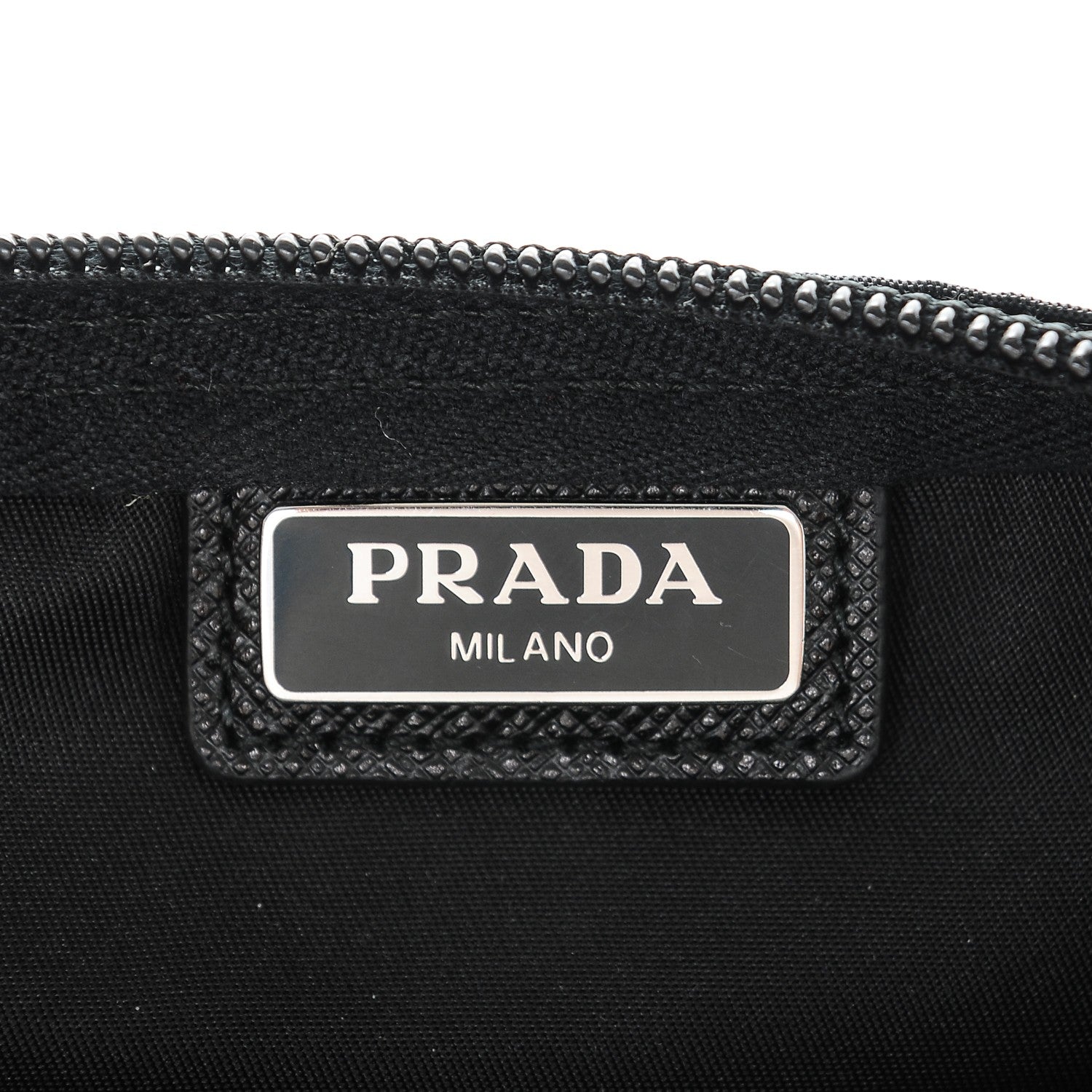 Prada Nylon Vela Cosmetic Pouch Black 6 of 6