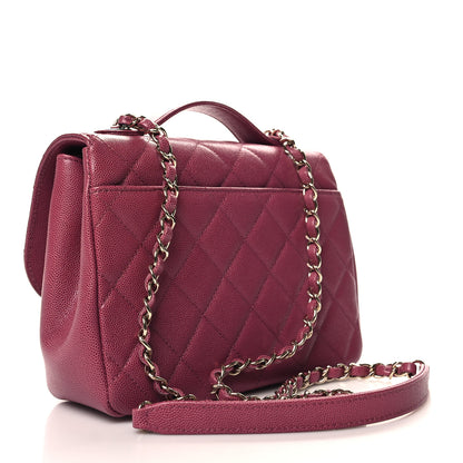Chanel Caviar Quilted Medium Business Affinity Flap Dark Pink 3 of 11