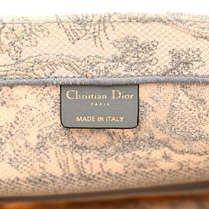 Christian Dior Canvas Embroidered Medium Dioriviera Toile De Jouy Book Tote Gray 6 of 15