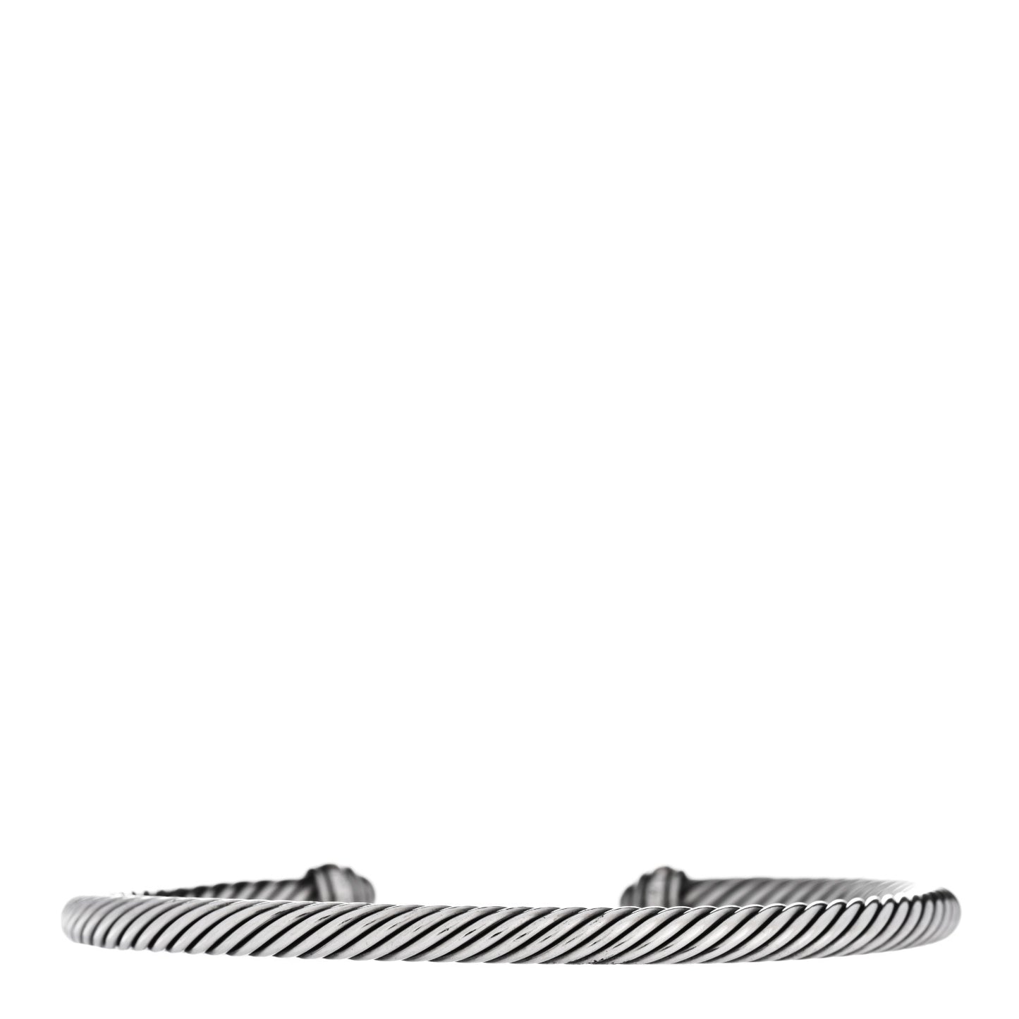 Sterling Silver 18K Yellow Gold 4mm Cable Classics Bracelet