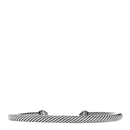 David Yurman Sterling Silver 18K Yellow Gold 4mm Cable Classics Bracelet 2 of 4