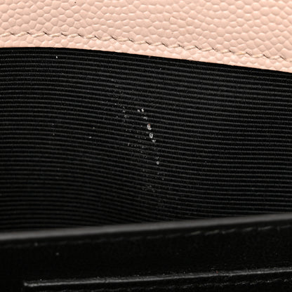 Saint Laurent Grain De Poudre Textured Mixed Matelasse Medium Triquilt Monogram Satchel Marble Pink 13 of 16