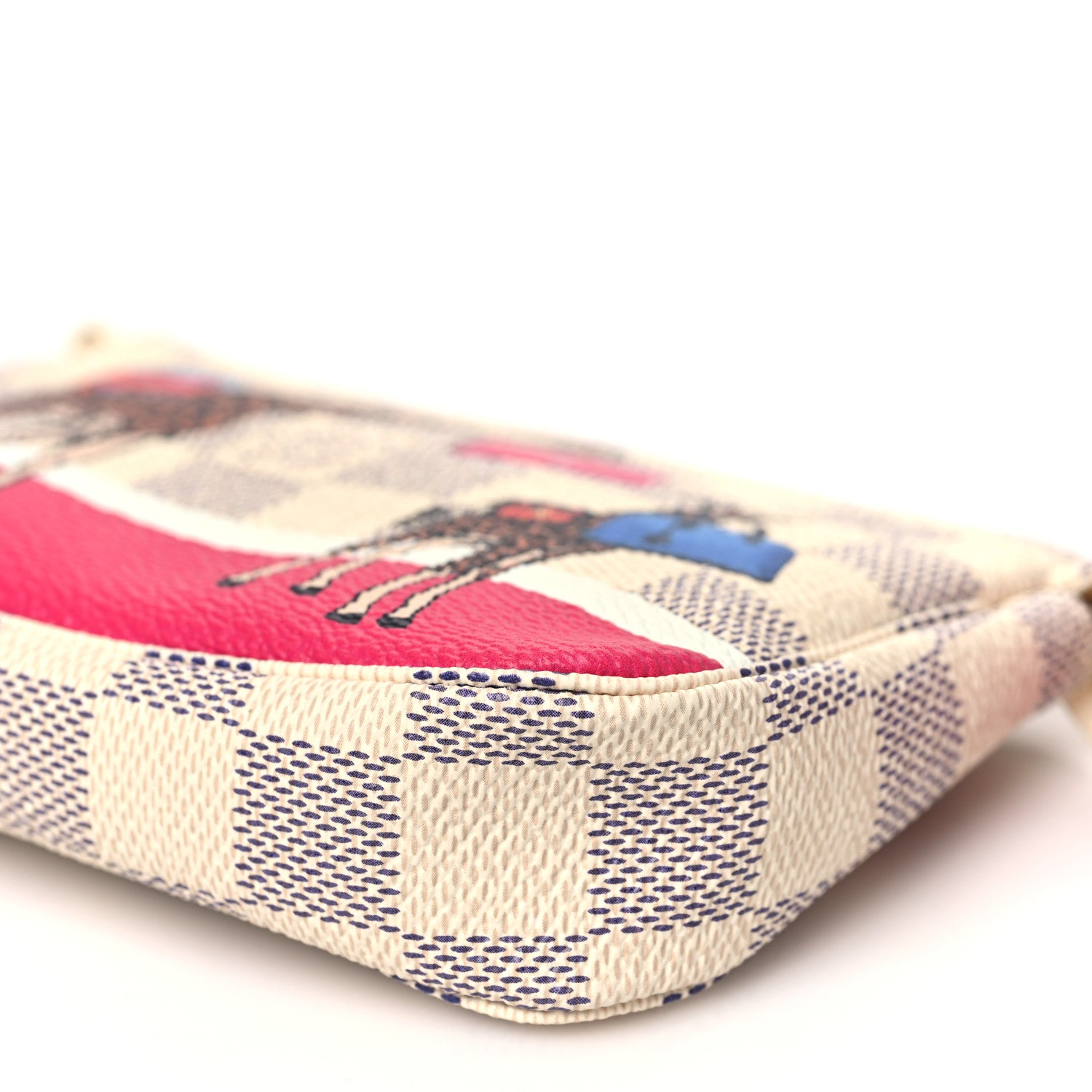 Louis Vuitton Damier Azur 2017 Christmas Animation Mini Pochette Accessories 9 of 9