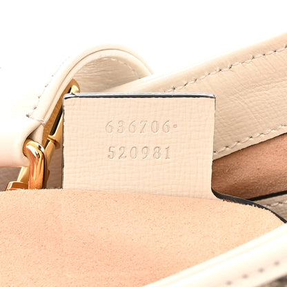 Gucci GG Supreme Monogram Azalea Calfskin Web Small Jackie 1961 Hobo Beige Ebony Mystic White 7 of 11