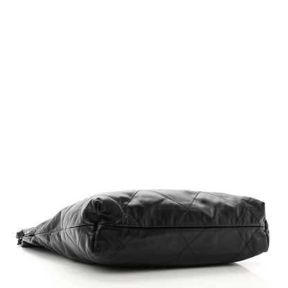 Chanel Shiny Calfskin Quilted Small Chanel 22 So Black 5 of 11