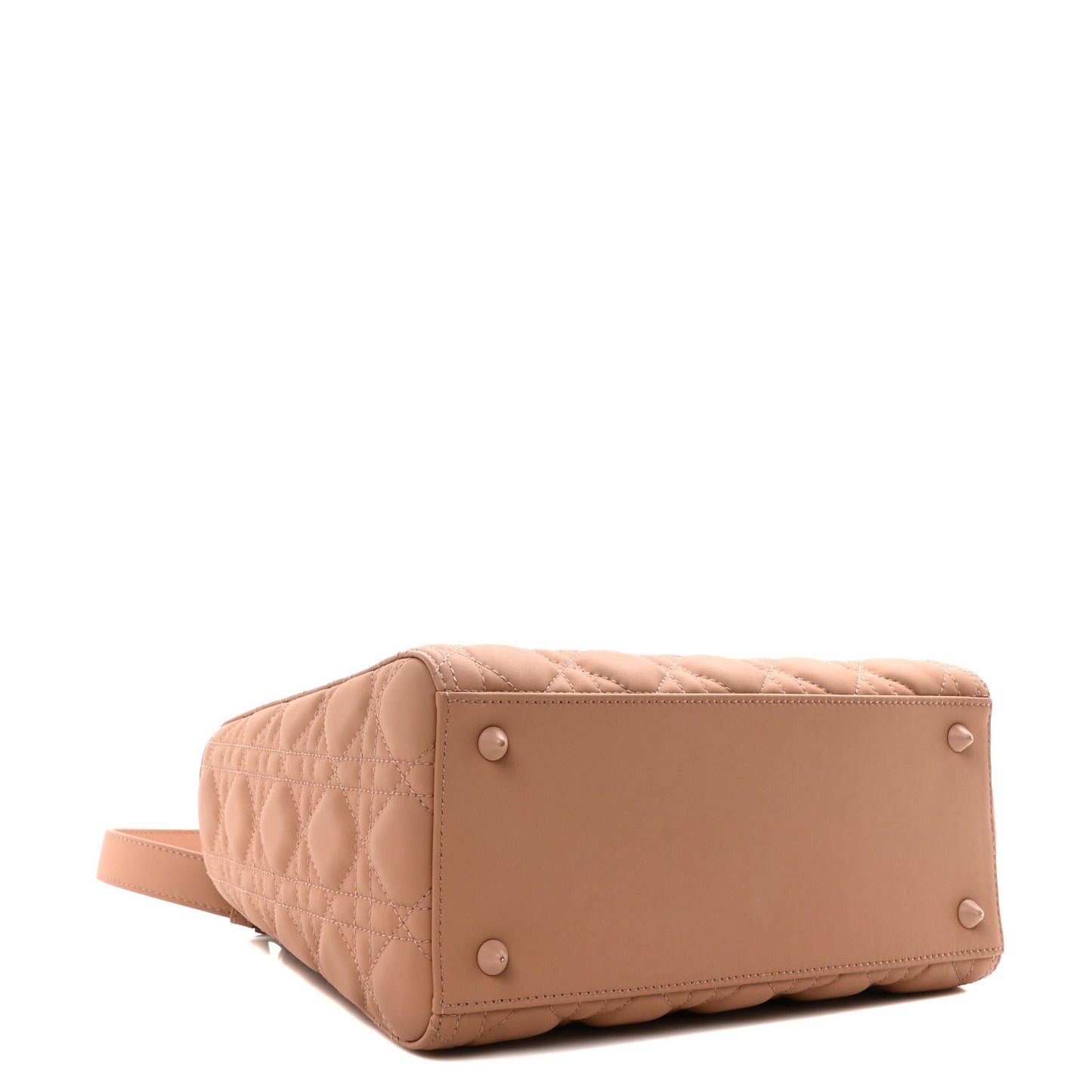 Ultra Matte Calfskin Cannage Medium Lady Dior Beige