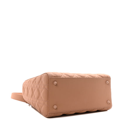 Christian Dior Ultra Matte Calfskin Cannage Medium Lady Dior Beige 4 of 9