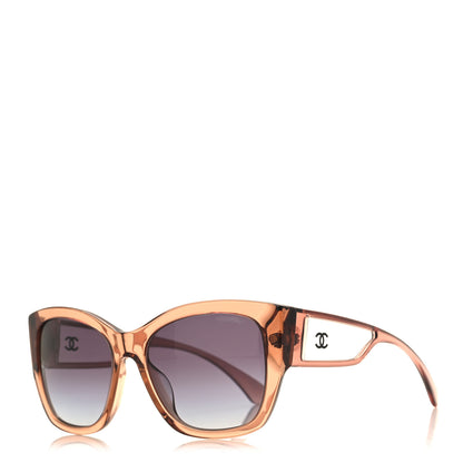 Chanel Acetate Polarized Butterfly Signature CC Sunglasses 5429-A Brown 1 of 7