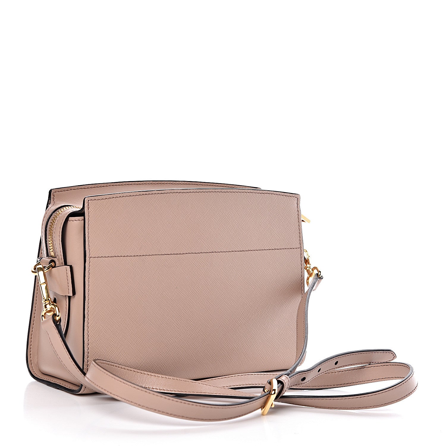 Prada Saffiano City Calfskin Esplanade Crossbody Bag Cipria 3 of 9