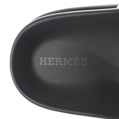 Hermes Calfskin Womens Chypre Sandals 39 White 7 of 9