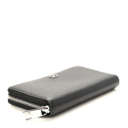 Gucci Pebbled Calfskin Dorian Zip Around Wallet Black 5 of 9