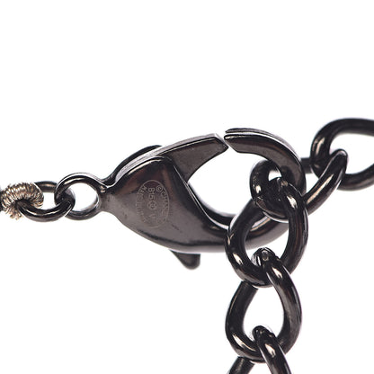 Chanel Pearl Beaded CC Long Necklace Black 4 of 5
