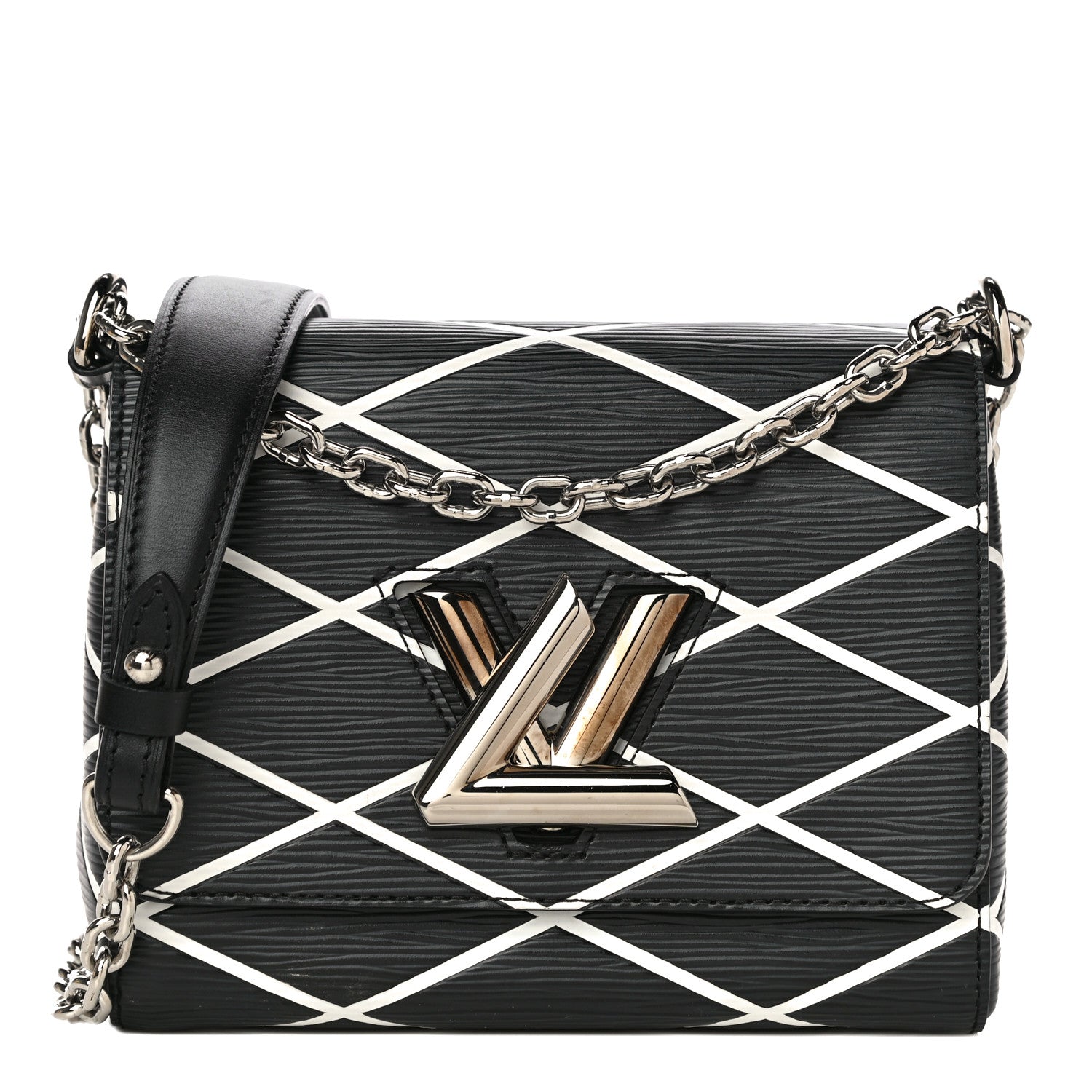 Louis Vuitton Epi Malletage Twist Shoulder Bag PM Black 1 of 9