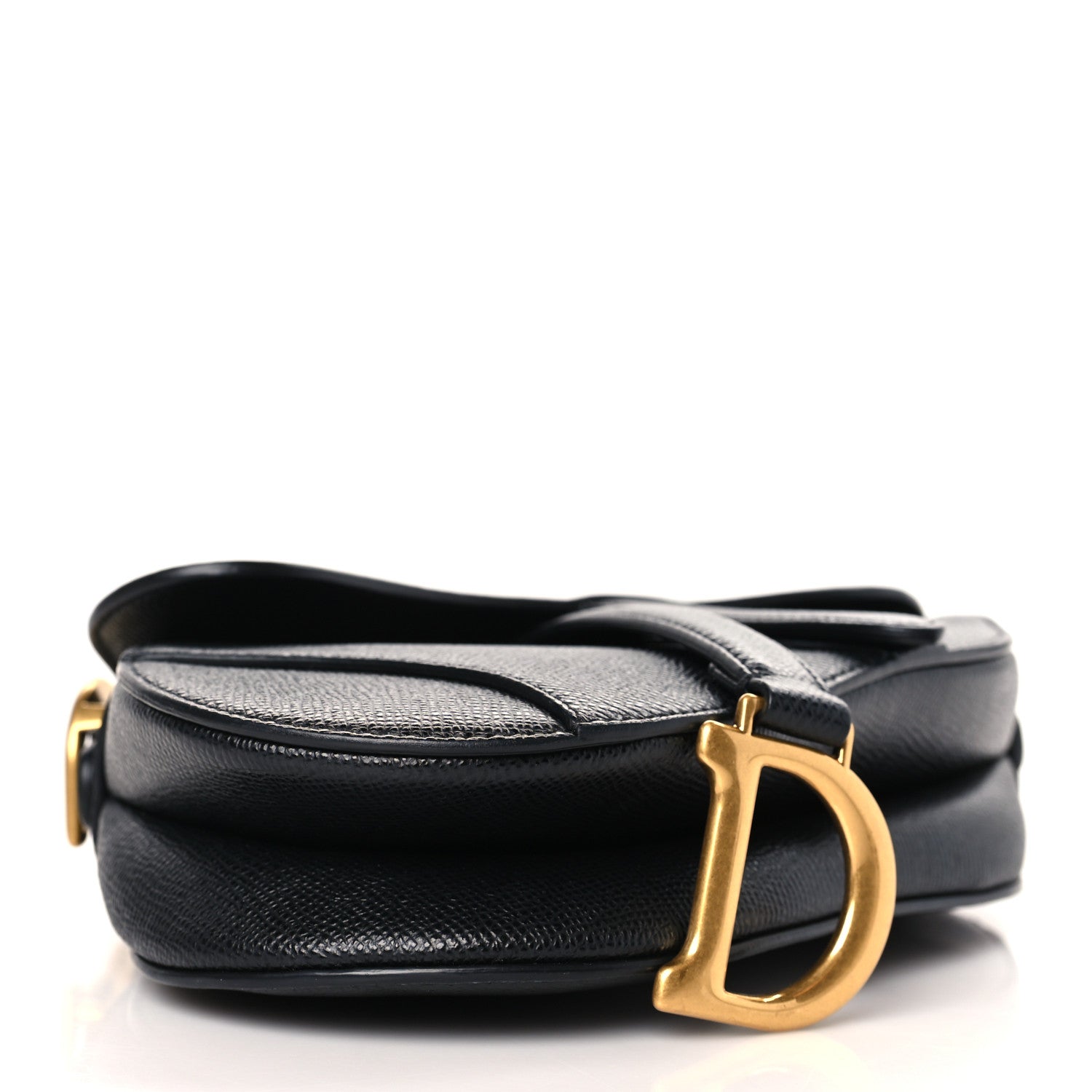 Christian Dior Grained Calfskin Mini Saddle Bag Black 4 of 10