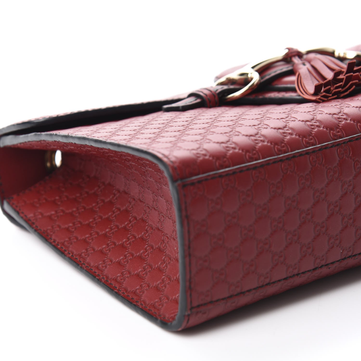 Gucci Microguccissima Medium Emily Chain Shoulder Bag Red 6 of 10
