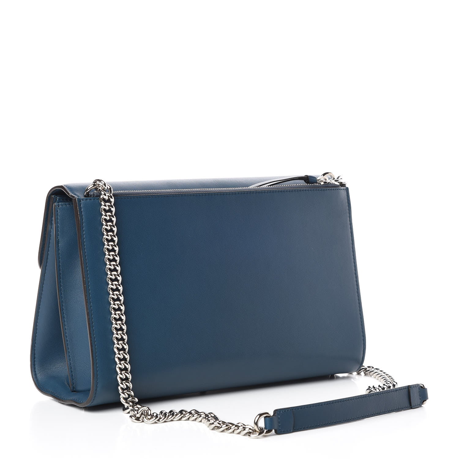 Gucci Moon Calfskin Medium Interlocking Shoulder Bag Dusty Avio 3 of 9