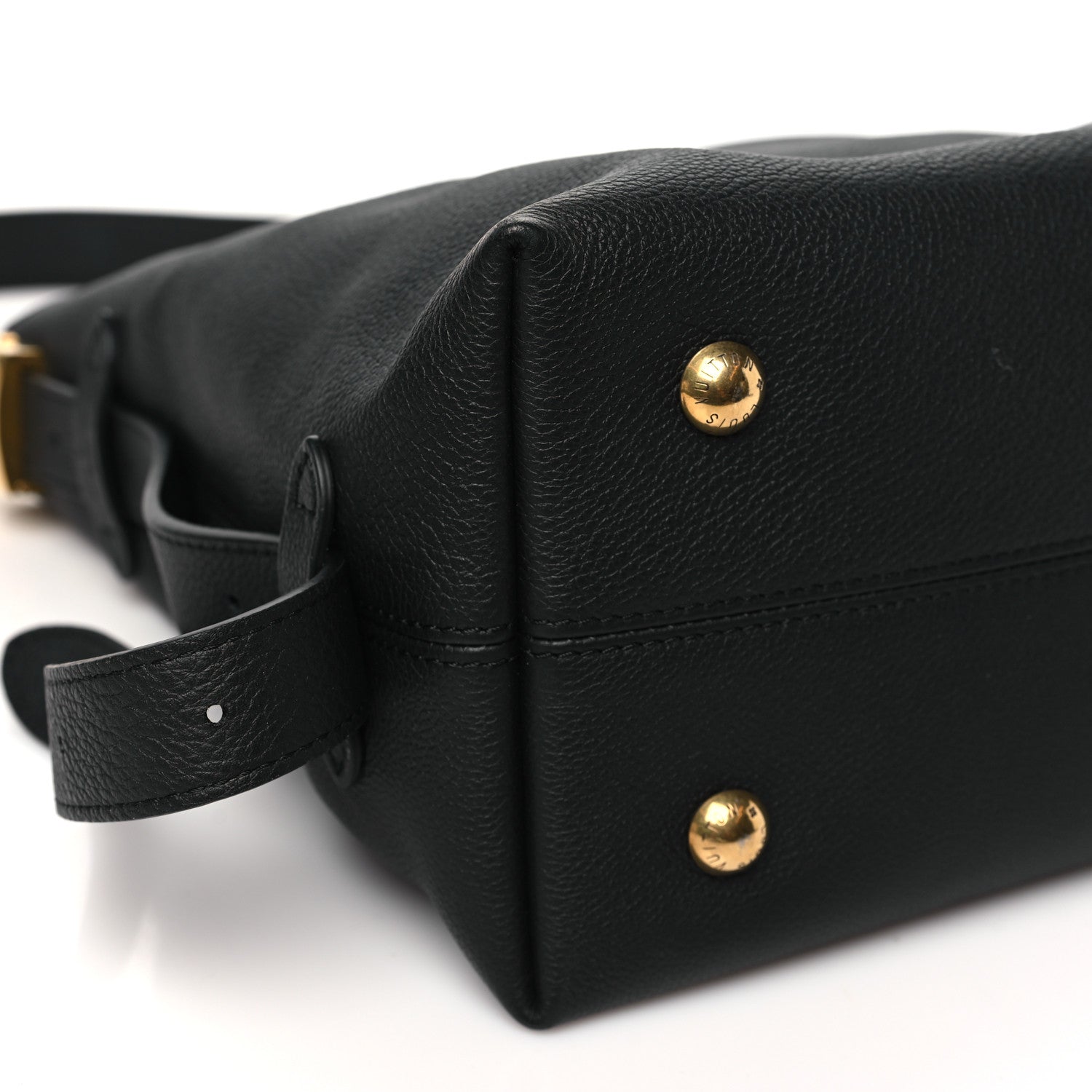 Louis Vuitton Grained Calfskin Low Key Hobo PM Black 8 of 10