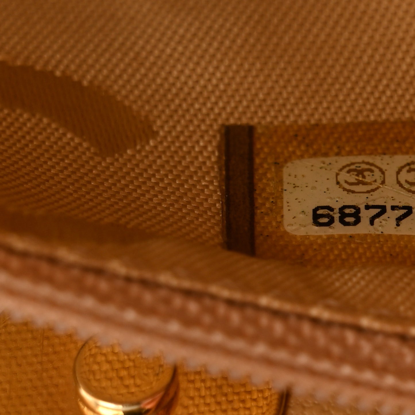 Lambskin Quilted CC Shoulder Bag Beige