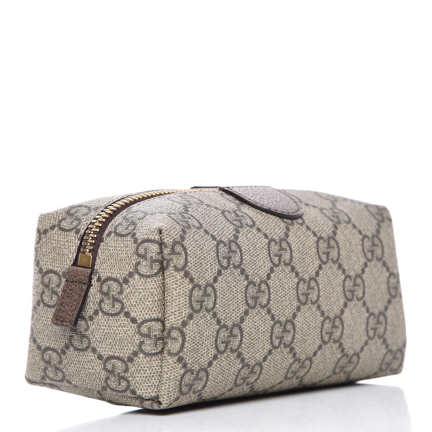 Gucci Soft GG Supreme Monogram Calfskin Small Ophidia Cosmetic Case Beige Ebony New Acero 3 of 8