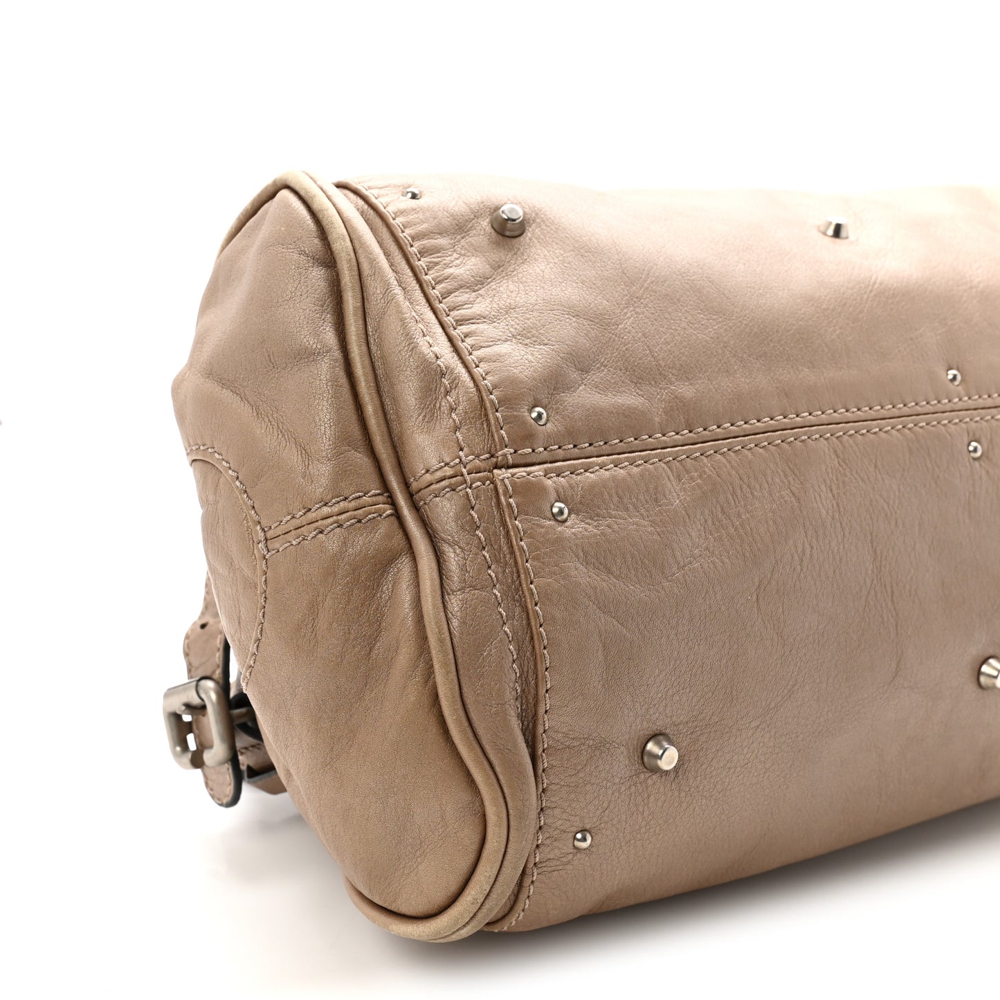 Calfskin Medium Paddington Satchel Beige