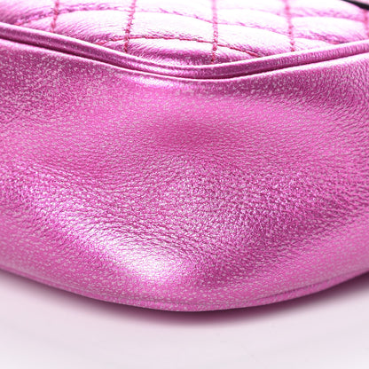 Gucci Laminated Nappa Trapuntata Mini Zumi Shoulder Bag Fuxia 9 of 9