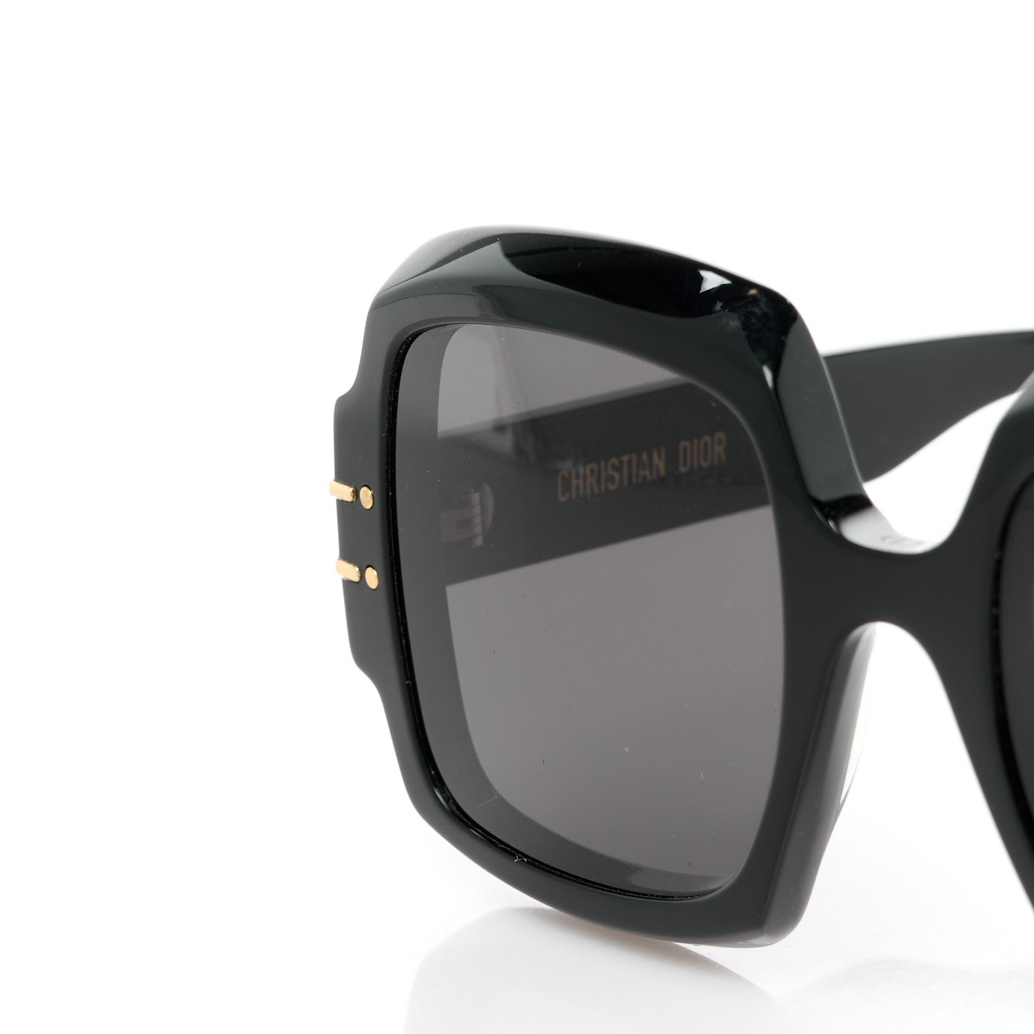 Christian Dior Acetate Diorsignature S1U Square Sunglasses Black 9 of 10