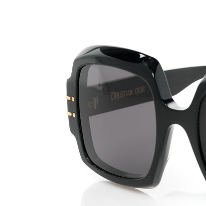 Christian Dior Acetate Diorsignature S1U Square Sunglasses Black 9 of 10