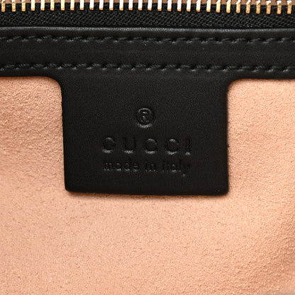 Gucci Soft GG Supreme Monogram Bees Small Crossbody Tote Beige Oro Black 6 of 9