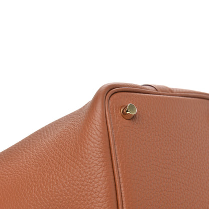 Hermes Taurillon Clemence Matte Alligator Picotin Lock Touch 18 PM Gold 6 of 8