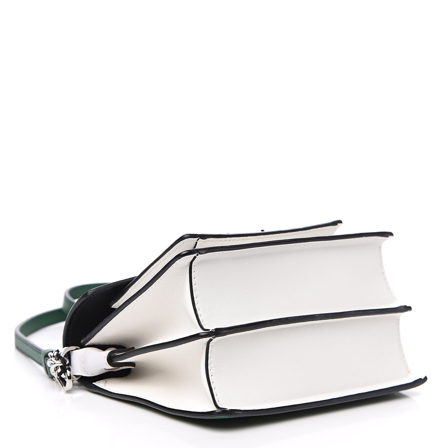Calfskin Visetos Mini Patricia Crossbody Bag Black Eden