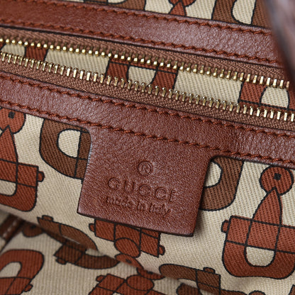 Gucci Calfskin Medium Indy Top Handle Bag Brown 6 of 9